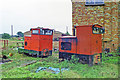 Locomotives at Cherry Orchard Lane brickworks, 1989