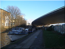 TQ2581 : Canal beneath The Westway elevated road by John Slater