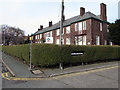 Plas Tre Marl name sign in a hedge, Llandudno Junction