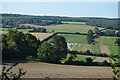 Farmland below The Downs