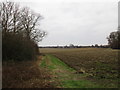 View towards housing estate on the edge of Thrybergh