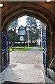 View out of the South Porch of Chelmsford Cathedral