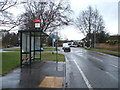 Bus stop and shelter on Teversham Drift, Cherry Hinton