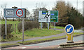 Roundabout sign, Ballynure (March 2016)