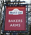 Sign for the Bakers Arms, Fulbourn