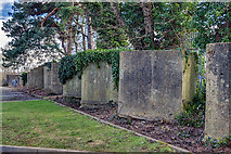 SZ1593 : WWII defences in the environs of Bournemouth & Christchurch: Avon Trading Park, Christchurch - cubes (5) by Mike Searle