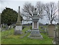 Two obelisks at Ystrad Road Cemetery, Denbigh