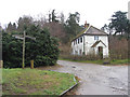 Path junction at Chantry Cottage