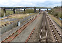 SK4743 : Bennerley Viaduct crossing the Erewash Valley line by Mat Fascione