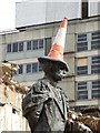 SO8554 : Elgar statue complete with traffic cone by Philip Halling