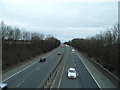 The A329(M) from Binfield Road