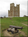 TM4149 : Orford Castle Keep & Cannon by Roger Jones