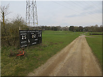 TG1807 : Cricket scoreboard by Hugh Venables