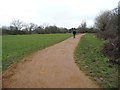 Heading south-west on public footpath R170