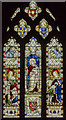 SK8251 : Stained glass window, St Giles' church, Balderton by Julian P Guffogg