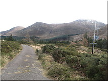 J3630 : The Drinnahilly Transmitter service road at the summit of Drinnahilly by Eric Jones