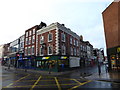 Looking across Foregate Street towards Angel Street