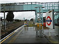 Looking towards the disused platform at Elm Park Underground station