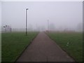 Path through Elston Fields Recreation Ground