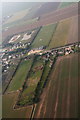 Saltfleetby St. Peter: village hall, smallholdings, playing fields and fish ponds (aerial 2016)