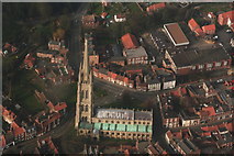 TF3287 : St. James' Church, Louth: aerial 2016 by Chris