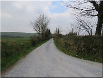W5166 : Newly surfaced farm access road by Hywel Williams