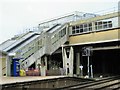 Footbridge and staircase at West Ruislip station