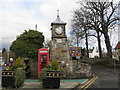 Clock tower in the centre of Aberdour village