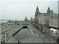 SJ3390 : View across Pier Head from the Museum of Liverpool by Graham Robson