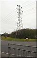 Electricity pylon on Meads Roundabout