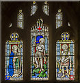 Stained glass window, St Swithin