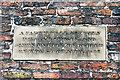 NY4155 : Inscription on an ancient party wall by Rose and Trev Clough