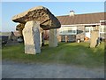 Replica of Lanyon quoit, Tresallyn Cross