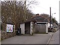 Village noticeboard and bus shelter, Vicarage Road, St Agnes