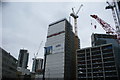 View of the Aldgate Tower under construction from Whitechapel High Street