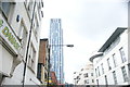 View of Spitalfields Tower from Leyden Street