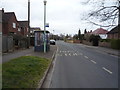 Bus stop and shelter on Abbot Road