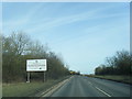 A422 at Northamptonshire county boundary