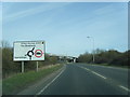 A422 nears Deanshanger roundabout