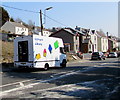 Mobile Library van in  Llwynhendy