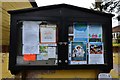 Saxlingham Nethergate: The village notice board