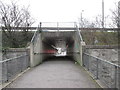 Pedestrian route under the A61