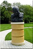 SP4315 : A bust of Winston Churchill in the grounds of Blenheim Palace by Steve Daniels