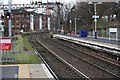 A west view along the platforms at Dalmuir railway station