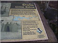 Dale - lime kiln - information board