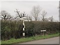 Old road sign on Crabmill Lane