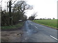 Entering Crowfield on Ipswich Road