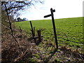 Footpath stile above Hyde Gill