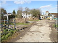 Newstead Farm seen from path junction