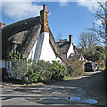 TL2842 : Steeple Morden: the corner of Church Farm Lane by John Sutton